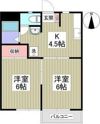 かしまハイツAの間取り画像
