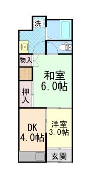 丸一借家Ⅱの間取り画像