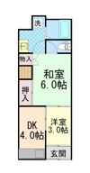 丸一借家Ⅱの間取り画像