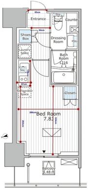 パークアクシス市川の間取り画像