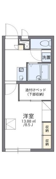 レオパレスヴェルデの間取り画像