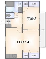 ハイツファミールの間取り画像