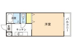 サンハイツ学南Ⅲの間取り画像