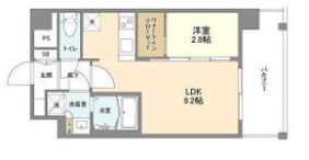 シャテーニュ上本町の間取り画像