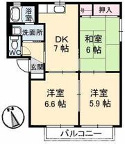 バリュージュヤシマ C棟の間取り画像