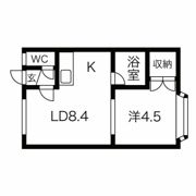 シャルマン末広の間取り画像