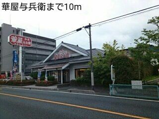 華屋与兵衛まで10m