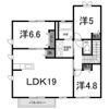 シャーメゾン川内 B棟の間取り画像