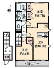 カーサAZUMIの間取り画像