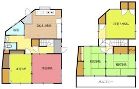 山北貸家の間取り画像