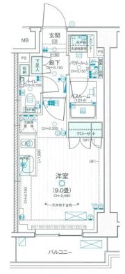 デュオステージ武蔵関の間取り画像