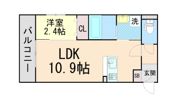Louis Apartment 豊中蛍池 イーストの間取り画像