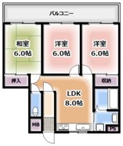 エステート野崎の間取り画像