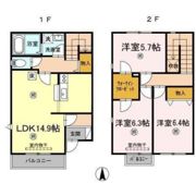 リースランド今 A棟の間取り画像