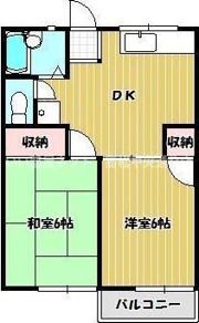 サンハイツ八幡の間取り画像