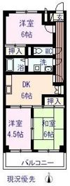 パティオ神島Tの間取り画像