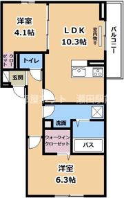 D－ROOM 西矢倉の間取り画像