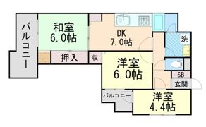 セントラル豊中東の間取り画像