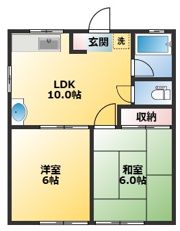 都立大ハイツの間取り画像