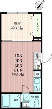 グレイスリーコート德丸の間取り画像