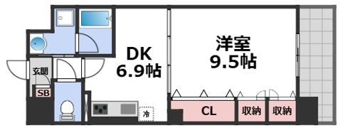 レジディア城北公園通の間取り画像