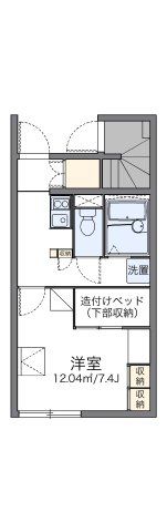 レオパレスウッド ワークの間取り画像