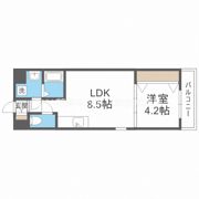 ライブガーデン江坂の間取り画像