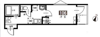 MELDIA新河岸の間取り画像