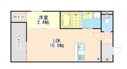 Louis Apartment 豊中蛍池 ウエストの間取り画像