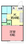 Kハウス浜町の間取り画像