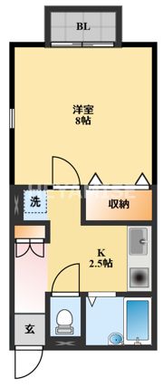 プレミール水主町 A棟の間取り画像