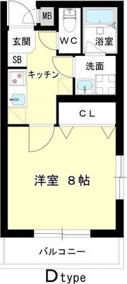 オーク上新庄の間取り画像
