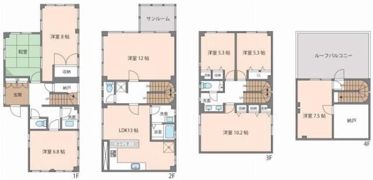 上北沢1丁目戸建（桜上水）の間取り画像