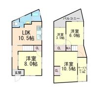 そよ風と丘の上のラテの間取り画像