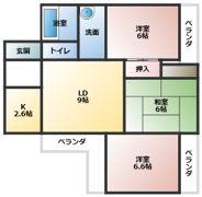 メゾン二の宮 北館の間取り画像