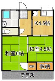 竹中アパートの間取り画像