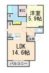 カーサ コモドⅢの間取り画像