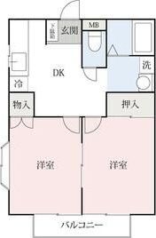 ルミネミワ2の間取り画像