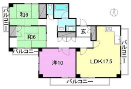 ユキエル持田の間取り画像