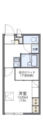 レオパレスグレイスコート 古江の間取り画像
