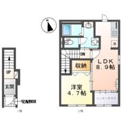 仮）川越市小ヶ谷アパート新築工事の間取り画像