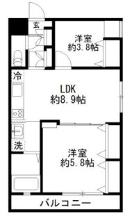 カルディアⅢ西馬込の間取り画像