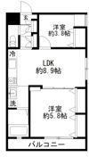カルディアⅢ西馬込の間取り画像