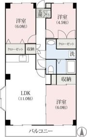 レナジア高崎の間取り画像