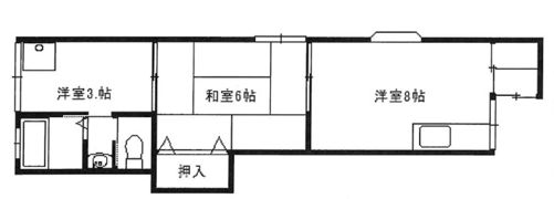 八雲北町大石文化の間取り画像