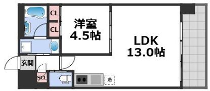 プレジオ玉造の間取り画像