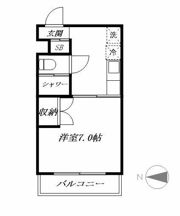 ヴィレッジI(ヴィレッジワン)の間取り画像