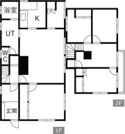 西の里北3丁目6-5 貸家の間取り画像