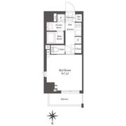 クレストコート白金高輪の間取り画像