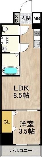 コートエスト都島の間取り画像